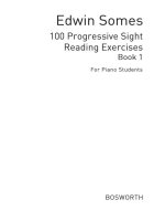 EDWIN SOMES: E 100 PROGRESSIVE SIGHT READING EXERCISES - BOOK 1 PIANO