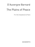 A. BARNARD: PLAINS OF PEACE FOR SAXOPHONE AND PIANO
