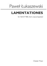 PAWE  UKASZEWSKI: LAMENTATIONES  CHANT