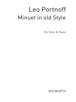 LEO PORTNOFF: MINUET IN OLD STYLE FOR VIOLIN AND PIANO