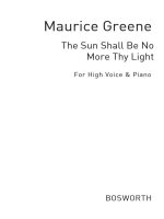 GREENE, M THE SUN SHALL BE NO MORE THY LIGHT HIGH VOICE ROPER VCE/PF
