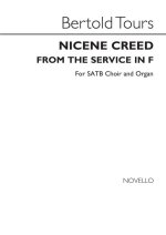 BERTHOLD TOURS: THE NICENE CREED IN F (FROM TOURS SERVICE IN F) SATB/ORGAN CHANT