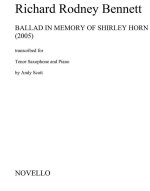 RICHARD RODNEY BENNETT: BALLAD IN MEMORY OF SHIRLEY HORN (TENOR SAXOPHONE)