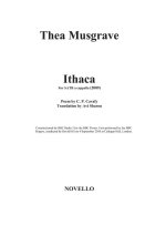 THEA MUSGRAVE: ITHACA CHANT