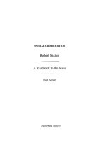 ROBERT SAXTON:  A YARDSTICK TO THE STARS (SCORE)