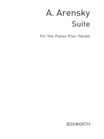 ANTON ARENSKY: SUITE FOR TWO PIANOS IN G MINOR OP.15
