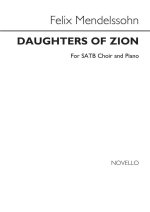 FELIX MENDELSSOHN: DAUGHTERS OF ZION SATB/PIANO CHANT