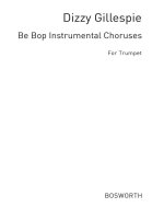 GILLESPIE: BEBOPS SIX ORIGINAL CHORUSES TROMPETTE