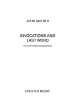 TAVENER, J INVOCATIONS AND LAST WORD 4 CHOIRS CHANT