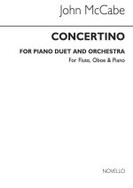 JOHN MCCABE: CONCERTINO FOR PIANO DUET AND ORCHESTRA (STUDY SCORE) POCHE