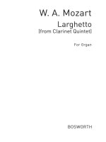W. A. MOZART: LARGHETTO FROM CLARINET QUINTET (ORGAN)