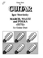 IGOR STRAVINSKY:  MARCH, WALTZ AND POLKA FOR GUITAR DUET (ELGART)