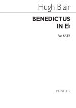 HUGH BLAIR: BENEDICTUS IN E FLAT SATB/ORGAN CHANT