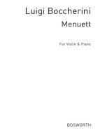 LUIGI BOCCHERINI: MINUET (VIOLIN/PIANO)