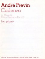 PREVIN: CADENZA TO MOZART'S PIANO CONCERTO IN C MINOR K.491 PIANO