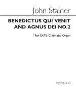 JOHN STAINER: BENEDICTUS QUI VENIT AND AGNUS DEI (NO.2) IN A & D SATB/ORGAN CHANT