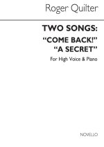 QUILTER, R TWO SONGS IN E FLAT VOICE AND PIANO