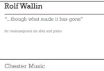 ROLF WALLIN: ...THOUGH WHAT MADE IT HAS GONE