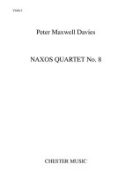 PETER MAXWELL DAVIES: NAXOS QUARTET NO.8 (PARTS)