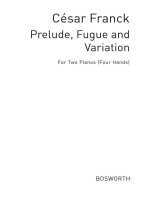 FRANCK, C PRELUDE FUGUE AND VARIATION (WILLIAMS) 2PF 4HNDS PIANO