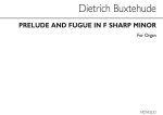 DIETRICH BUXTEHUDE: PRELUDE AND FUGUE IN F SHARP MINOR ORGAN