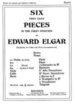 EDWARD ELGAR: SIX VERY EASY PIECES OP.22 (SCORE/PARTS)