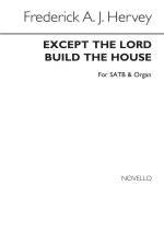 FREDERICK A.J. HERVEY: EXCEPT THE LORD BUILD THE HOUSE SATB/ORGAN CHANT