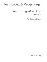 JOAN LOVELL/PEGGY PAGE: FOUR STRINGS AND A BOW BOOK 3 (CELLO/PIANO)
