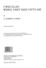C. HUBERT PARRY: I WAS GLAD WHEN THEY SAID UNTO ME CHANT
