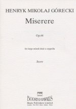 HENRYK GORECKI: MISERERE OP.44 (VOCAL SCORE) CHANT