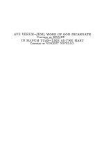 WOLFGANG AMADEUS MOZART: AVE VERUM SATB/ORG / NOVELLO IN MANUM TUAS SATB/ORG (ENG/LAT) CHANT