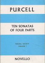 PURCELL SOCIETY VOLUME 7 - 10 SONATAS OF FOUR PARTS (FULL SCORE)