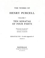 HENRY PURCELL: 10 SONATAS OF FOUR PARTS VIOLIN 2 (SONATAS VIII-X)