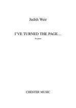 JUDITH WEIR: I'VE TURNED THE PAGE... PIANO
