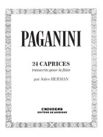 NICCOLO PAGANINI: 24 CAPRICES FOR SOLO FLUTE