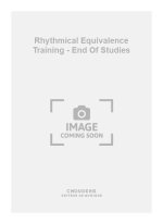 BERNARD FOREST: RHYTHMICAL EQUIVALENCE TRAINING - END OF STUDIES