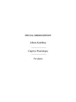 ALBERT KETELBEY: CAPRICE PIANISTIQUE (PIANO) PIANO