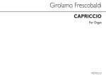 GIROLAMO FRESCOBALDI: CAPRICCIO (UPON THE NOTE OF THE CUCKOO) ORGAN