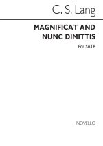 C.S. LANG: MAGNIFICAT AND NUNC DIMITTIS IN A MINOR FOR SATB CHORUS CHANT