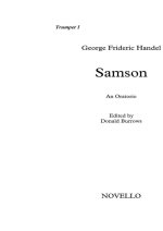 G.F. HANDEL: SAMSON (TRUMPET PARTS) TROMPETTE