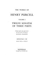 HENRY PURCELL:TWELVE SONATAS OF THREE PARTS