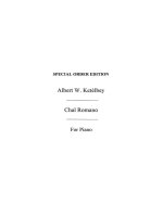 ALBERT KETELBEY: CHAL ROMANO OVERTURE (GIPSY LAD) PIANO