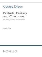 GEORGE DYSON: PRELUDE, FANTASY AND CHACONNE (SCORE)