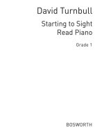 DAVID TURNBULL: STARTING TO SIGHT READ PIANO TO GRADE 1 PIANO
