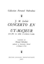 JEAN MARIE LECLAIR: CONCERTO EN UT MAJEUR