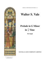 WALTER VALE: PRELUDE IN G MINOR