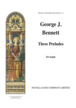 GEORGE J. BENNETT: THREE PRELUDES ORGAN