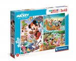 Clementoni Puzzle Mickey and friends 3x48