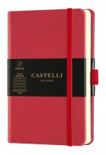 Carnet Aquarela très grand format ligné rouge corail