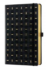 Carnet C&G poche uni grain de riz dore